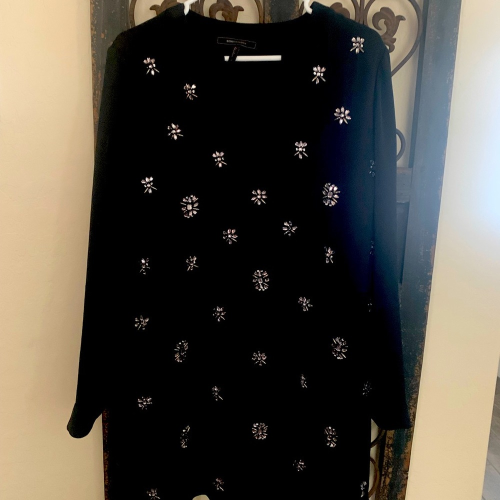 Beautiful Black dress with stones from BCBG